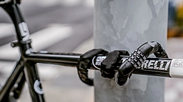Велосипедный замок Ulac Street Fighter Steel Chain Lock Combo Red