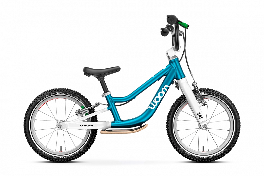 Беговел Woom go 1 PLUS metallic blue 14"