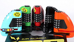 Велосипедный замок Ulac Air Alarm Combo Disc Lock Orange