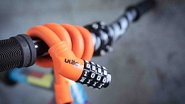 Велосипедный замок Ulac 1970 Memory Cable Lock Combo Orange