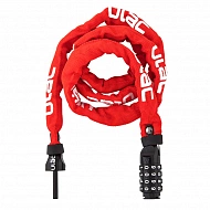 Велосипедный замок Ulac 52nd Street Steel Chain Lock Combo Red