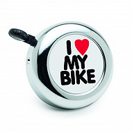 Велосипедный звонок Electra Vintage Bell I Love My Bike Chrome